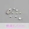 Lote Misto de 10.000 Mini Decorações para Nail Art Meia-Redondas Banhadas a Prata, Acessórios de Nail Art Pequenos Redondos com Fundo Plano de Yiwu