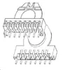 Er4045 Armação de Transformador Er40 Armação de Baquelite Er4045 Horizontal 8+8 Pernas da Armação Bobina