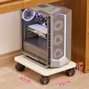 Soporte para torre de computadora para uso doméstico, base móvil para gabinete de escritorio con ruedas, estante de almacenamiento, bandeja para debajo del escritorio de oficina