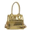 Bolso Cuadrado Pequeño de Mano con Patrón de Cocodrilo de Moda al Por Mayor Bolso de Mujer 2025 Verano Nuevo Mini Bolso de Hombro Bolso Cruzado Trendy de Celebridad de Internet