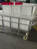 Tanque de Agua de Plástico para Tendón de Vaca Grande Caja de Volteo Engrosada Marco Rectangular Almacenamiento de Productos Acuáticos Acuicultura Piscicultura Venta de Peces Cubeta Poco Profunda