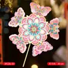 Linternas de Año Nuevo 2026 Modelo Nuevo Linternas Molinillo de Viento Giratorio con Luz para Niños Decoraciones Colgantes Estilo Antiguo Kit de Materiales Hechos a Mano para DIY