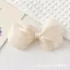 Color macarrón hilo perlado lazo accesorios para el cabello de satén hechos a mano diy dulce pasador accesorios para diadema