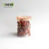 Pote de alimentos PET selado com tampa de rosca de 570ml garrafa de plástico transparente pó panache frasco de embalagem de medicina tradicional chinesa pote de frutas em conserva pote de massa