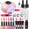 Set de Herramientas de Uñas Artísticas Integral Transfronterizo 6+4 Esmalte de Uñas Gel Gel de Extensión Lámpara para Uñas de Gel Máquina Pulidora Accesorios Set Completo