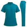 Uniforme de Enfermera, Bata Quirúrgica, Ropa de Quirófano, Bata de Aislamiento, Uniforme Unisex para Clínica Dental, Conjunto de Pantalón Largo y Manga Corta, Personal Médico