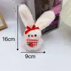 Colgante de estrella de peluche creativo con forma de corazón para niña, llavero con forma de corazón, chirriante, para mochila
