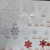 Una variedad de copo de nieve blanco navideño accesorios de decoración de escena navideña copo de nieve blanco de plástico 2-30CM