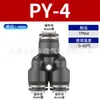 Conector Rápido Neumático de Tres Vías Manguera de Aire Tubo de Aire Conector Rápido Auto-Sellante Conector Rápido de Plástico Colección de Accesorios