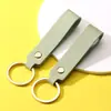 Llavero Creativo de Cuero PU Personalizado Colgante Simple para Accesorios de Bolsa Regalo de Negocios Llavero de Cuero para Coche