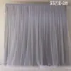 Tela de Fondo para Bodas de Doble Capa Cortina de Gasa Cortina con Gasa Cortina para Transmisión en Vivo Decoración de Malla para Bodas Decoración de Escena de Cumpleaños