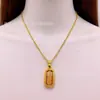 Novo Produto, Mesmo Estilo do Xiaohongshu, Colar com Pingente Vajra Dourado Atrai-Riqueza, Corrente para Clavícula Empilhável Joias Atacado