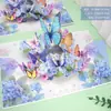 Tarjeta de felicitación 3D para el Día de la Madre Mariposa Transfronteriza Personalizada Día del Maestro Bendición de Agradecimiento Tarjeta Pequeña Tarjeta de felicitación creativa para el Día de la Madre