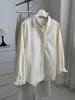 Camisa de Algodón Puro Retro Japonés con Bolsillo y Solapa para Mujer, Sensación Holgada, Chaqueta Camisa Retro Oversize 2026 Otoño