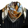 Bufanda Magnética para el Cuello 2025 Nueva Bufanda Cuadrada de Otoño e Invierno Bufanda Triangular de Seda para Mujer Chal Tipo Bufanda para el Cuello a Prueba de Viento