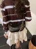Bolso cruzado de cadena marrón vintage para mujer, nuevo modelo 2026, bolso de hombro de nicho de lujo ligero, exquisito de alta gama