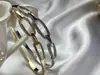 Pulsera de Zirconia Ovalada Chapada en Oro Real de 14K Pulsera Sencilla Diseño de Moda Versátil Pulsera de Gama Alta Pulsera