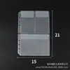 Bolsa com zíper de PVC sem sabor de 6 furos para folhas soltas, bolsa para notas, bolsa de armazenamento para agenda manual A5A6, bolsa PP, fornecimento direto da fábrica