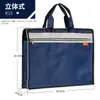 Bolsa Portadocumentos Portátil de Gran Capacidad con Cremallera para Conferencia de Lona Oxford para Negocios, Maletín Impermeable para Hombres
