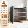 Armário de Armazenamento de Aço Prateleira de Armazenamento Doméstico Estante de Livros para Quarto Armário de Armazenamento Multi-Camadas de Piso para Varanda com Porta Armário de Armazenamento para Sala de Estar