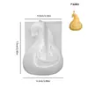 Molde de epoxi de resina de yeso diy hecho a mano de calabaza Halloween 3d calabaza vela de aromaterapia molde de silicona
