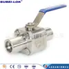 Fornecer válvula de esfera com soquete de solda forjado 2500LB SS316 válvula de esfera com solda SW 1500lb DN25