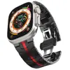 Adecuado para Apple Watch Acero Inoxidable Color Titanio Metal Iron Man Correa de Reloj Integrada Mejorada Transfronterizo