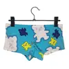 Uma geração de cuecas boxer masculinas de verão novas explosões de seda de leite sedosa respirável com estampa boxer underwear masculino moderno