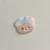 Urso de resina de desenho animado fofo Patches de acrílico Materiais para acessórios DIY feitos à mão Decorações para sapatos Cola creme Acessórios de cabelo para crianças