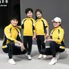Conjuntos Coordinados para Padres e Hijos de Primavera y Otoño, Uniformes Deportivos para Estudiantes de Secundaria y Preparatoria, Conjuntos de Manga Larga, Ropa Deportiva para Niños y Niñas, Uniformes de Clase de Academia con Estampado