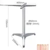 Pernas de Mesa de Jantar Externas em Liga de Alumínio para Restaurante e Café, Estrutura de Mesa, Pernas de Mesa para Lazer ao Ar Livre, Pernas de Mesa Metálicas em Forma de Cruz
