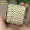 Cuerda de mano tejida con hilo de algodón con adición de oro de 1.8 mm, cuerda para jugar Wen, no elástica, resistente al desgaste, cuerda DIY, borla de bodhi, punta