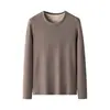 Item de Luxo de Alta Qualidade Roupa Íntima Base de Manga Longa de Lã de Seda De Rong para Mulheres com Fleece Roupa de Outono Pode Ser Usada por Fora Roupa Íntima Quente