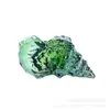 Artesanía de cristal transfronteriza color concha pequeña pisapapeles de escritorio oficina en casa adornos pequeños recuerdos de viaje venta al por mayor