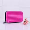 Nécessaire rígida de 7 polegadas, mini mala de viagem, bolsa de ombro transversal impermeável para mulheres, com compartimento para computador.
