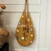 Bolso de paja hueco de gran capacidad para la playa de verano para mujer, nuevo bolso tejido para la playa 2025, bolso de un solo hombro para debajo del brazo