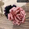 Elástico de cabelo rosa seco elegante estilo francês para mulheres, novo acessório elegante para coque e rabo de cavalo