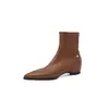 Botines elegantes y cómodos de tacón de cuña, colección otoño/invierno 2026, punta fina, tacón medio, con plantilla interior que aumenta la altura, botines cortos elásticos para mujer, talla 42