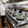 Fabricante Produz Máquina Inteligente Multifuncional de Arroz para Fast Food com Ondas de Luz para Cantinas Escolares e Máquina de Cozimento Automático Comercial