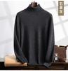 Nuevo Suéter de Cachemir Grueso y Cálido para Hombre Otoño/Invierno 2026 con Cuello de Solapa, Suéter de Punto Base de Color Sólido