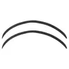 Par de cejas de rueda de coche de fibra de carbono de alta venta Arco de rueda ceja de rueda placa de hoja tira decorativa modificada borde de rueda rodeado por ceja de rueda universal