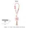 Nuevo Lanyard para Teléfono Móvil Estilo Tíbet, Tejido a Mano Estilo Chino de los Cinco Elementos Calabaza Retro Pompon Cadena para Teléfono con Correa de Muñeca con Borla