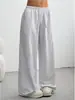 Pantalones Largos Casuales Sueltos de Pierna Recta de Cintura Media de Color Sólido, Novedad Otoño/Invierno 2025 Transfronterizos Amazon Aliexpress