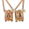 Aretes de oro de 18 quilates de Fred incrustados con diamantes con diseño de nudo doble y elegante collar con borla en forma de pera, un toque de lujo y moda