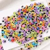 Contas de olho de resina coloridas, contas listradas de olho grego, contas soltas para pulseiras e acessórios de miçangas feitos à mão DIY