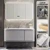 Yida Puede Personalizar Paneles de Puerta Pintados de Roble Gris Hierro Gabinete de Baño Gabinete con Lavabo de Mano para Baño Juego de Gabinetes de Baño