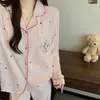 Pijama com bojo, algodão nuvem, novo conjunto de duas peças fofo de animal de desenho animado para outono e inverno, pode ser usado fora