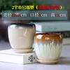 Vaso de Flores Cerâmica Grande Casa com Bandeja Distintivo Simples Planta Verde em Forma de Ovo Verde Dendrocalo Pequeno Vaso de Flores Carnudo