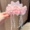 Nuevos Accesorios para el Cabello de Verano Estilo Vintage, Pinzas para el Cabello de Cinta de Princesa Hanfu con Lazo de Dibujos Animados, Adornos para el Cabello de Niños, Suministro al por Mayor