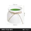 Vaso de flor de plástico simulado espuma de flocado verde corda de cânhamo criativa planta suculenta simulada decoração de casa decoração de arranjo de flores